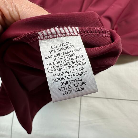 Jude Connally Tunic Top Womens Small Red Chris Jude Cloth Pullover Stretch USA - Picture 4 of 8